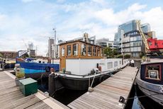 Residential Dutch Barge with Transferable Poplar Dock Marina Mooring