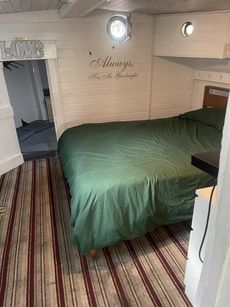 Thames barge house boat conversion fully insulated