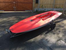 Topper sailing dinghy galvanised launching trolley and road base