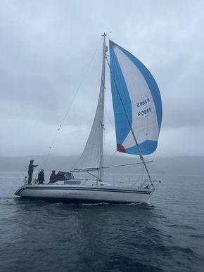 Under sail