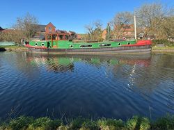 Boadica barge on cheap mooring