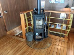 Custom Built Houseboat  - Heating Stove