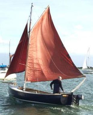 20ft Gaff Rigged, open day boat with new trailer and outboard. 