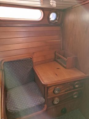 Aft cabin chart table