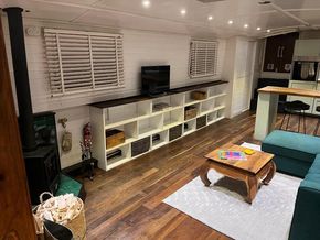 Built in open shelving