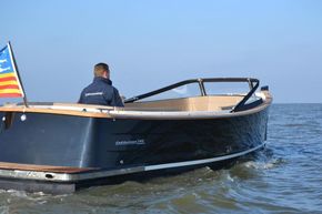 2026 Enkhuizensloep 744 Tender boat cruising on open water.