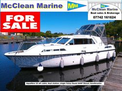Mid 1980's Aquafibre 32 aft cabin.