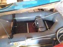 Avon inflatable tender and 4hp evinrude