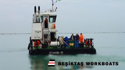 15 Meter Workboat with deck crane and large deck capacity border=