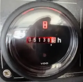 Hour meter reading 5138.9 hours on a 2019 Leopard 45.