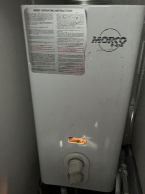 Morco gas geyser 6 litres of hot water per minute