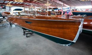 1936 Antique Minett Sheilds Triple Cockpit Runabout