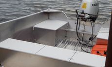 New 15′ x 68″ Aluminum Work/Fishing Tiller Boat