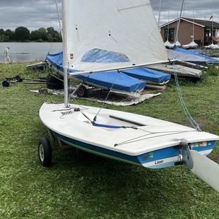 Laser Dinghy With Launch Trolley