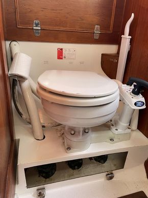 Toilet and sea cocks