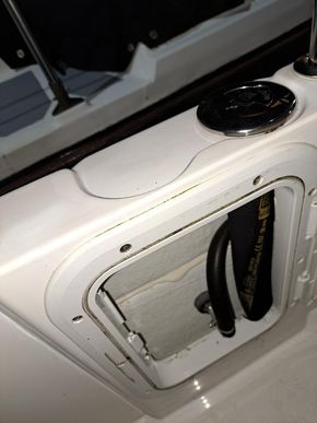 Fuel filler and pipe access