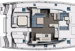 Manufacturer Provided Image: Leopard 50 Upper Deck Layout Plan