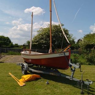 Swallow Yachts Storm 17 and trailer