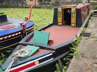 Michael Frith Tug Front Narrowboat