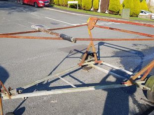 Modified double stacker trailer