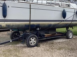Yard Trailer with towing/steering arm