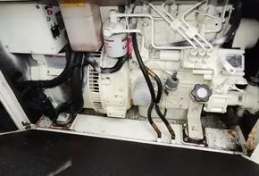 Leopard 45 2017 engine compartment showing detailed mechanical components.