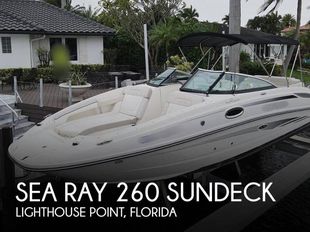2012 Sea Ray 260 Sundeck