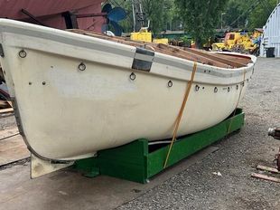 19' Vintage Lifeboat with Sail and Oars