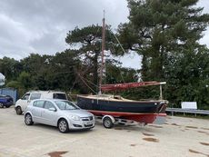 Cornish Shrimper 19, mk 1 with outboard, and road trailer