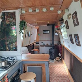 living space from kitchen