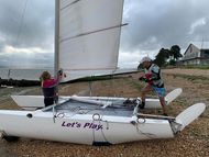 Dart 18 6456 Catamaran with big wheel trolley- PRICE DROPPED