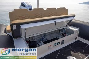 Highfield Sport 800 aluminium RIB - storage under seating