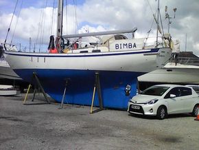 Bimba in Falmouth Marina