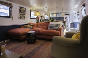 Living area and kitchen