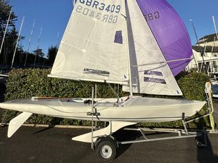 Flying fifteen 3409, ready to race