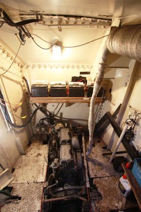 Engine room is Gardner engine