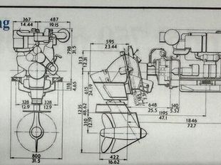Pair of Volvo Penta AQD70C 750 power systems