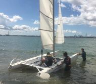 Dart 18 6456 Catamaran WITH BIG WHEEL TROLLEY