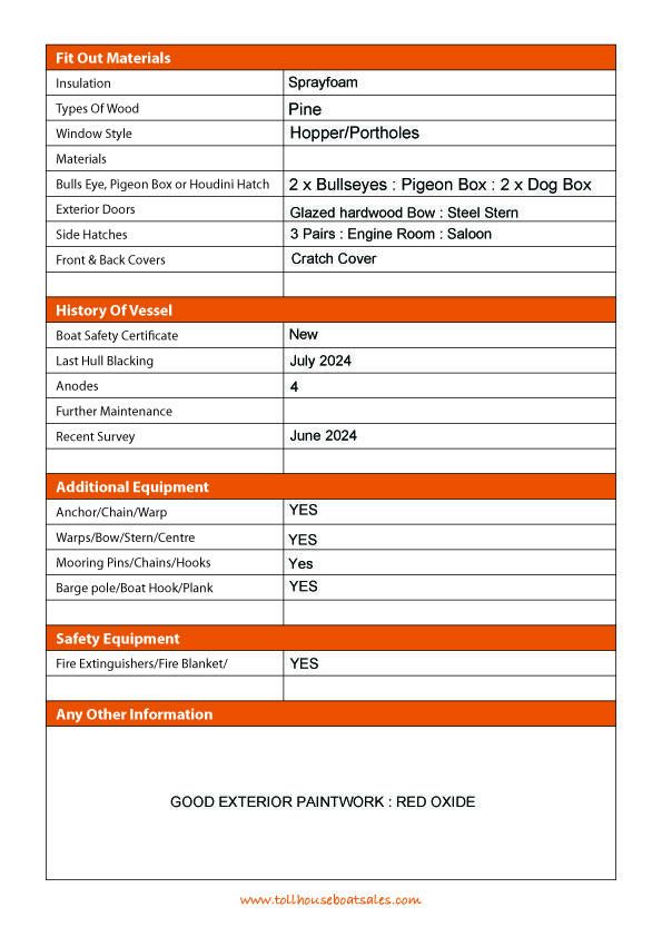 Tollhouse Boat Details Form 3