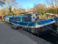 Charming 1906 Talk Dutch Barge with Rust
