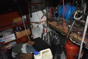 Engine room hot water heater