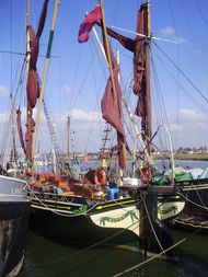 82ft Thames Sailing Barge, wooden, 1895