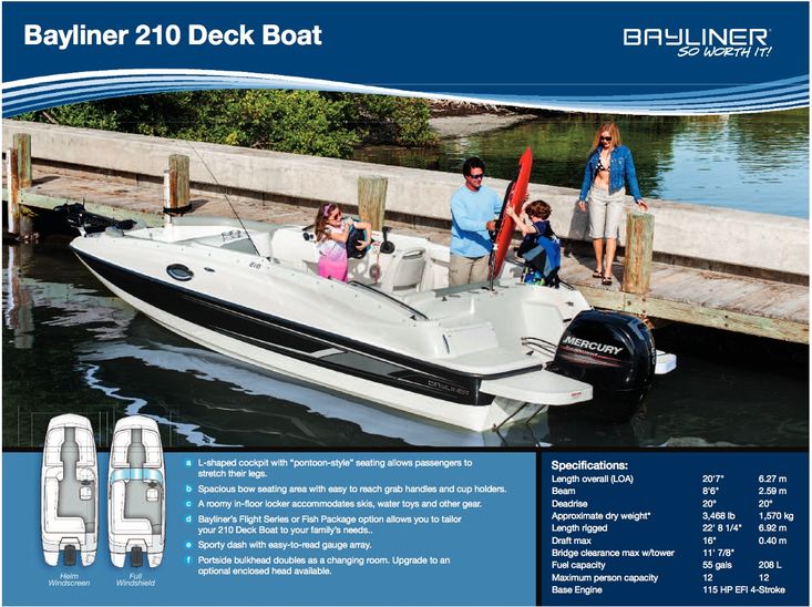 Bayliner 210 Deck Boat