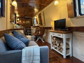 Cosy log store in living area