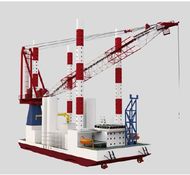Self Elevating/ Propelled Offshore Wind Turbine Service Unit / Work/ A