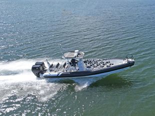 Vector 11 with OXE outboard diesel engines