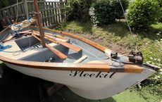 15ft GRP Double ender Skerry, Gaff, sail, row motor. 