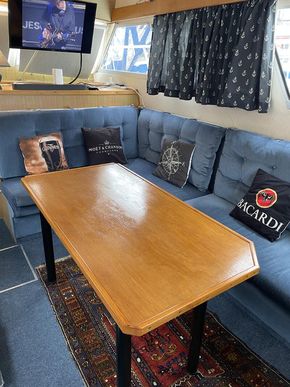 Saloon table and seating