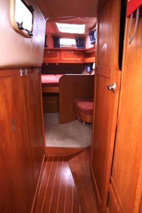 walkway to aft cabin