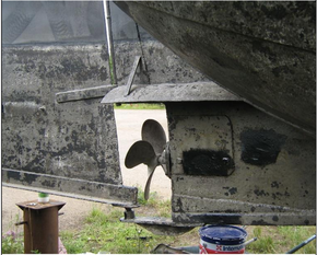 4 blade bronze propellor